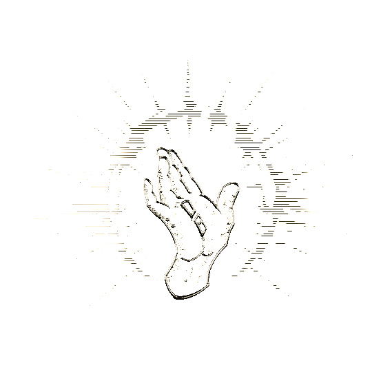 Animated Designedby. hand mark with the DB monogram in gold, in a burst of light