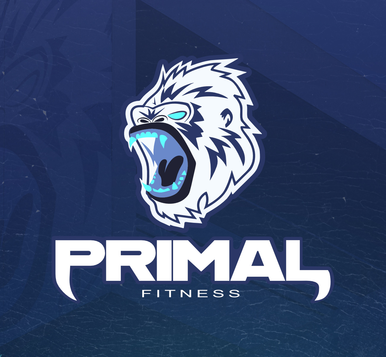 Primal Fitness logo with the gorilla mascot