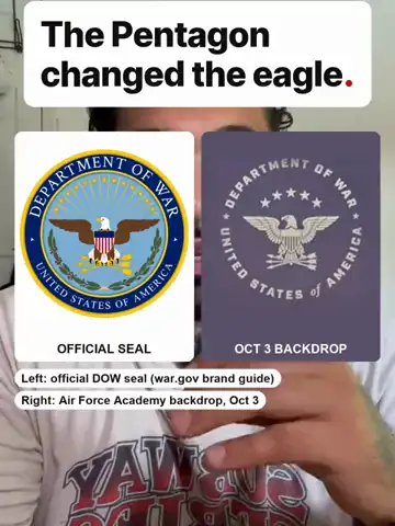 The Pentagon changed the eagle, reel preview
