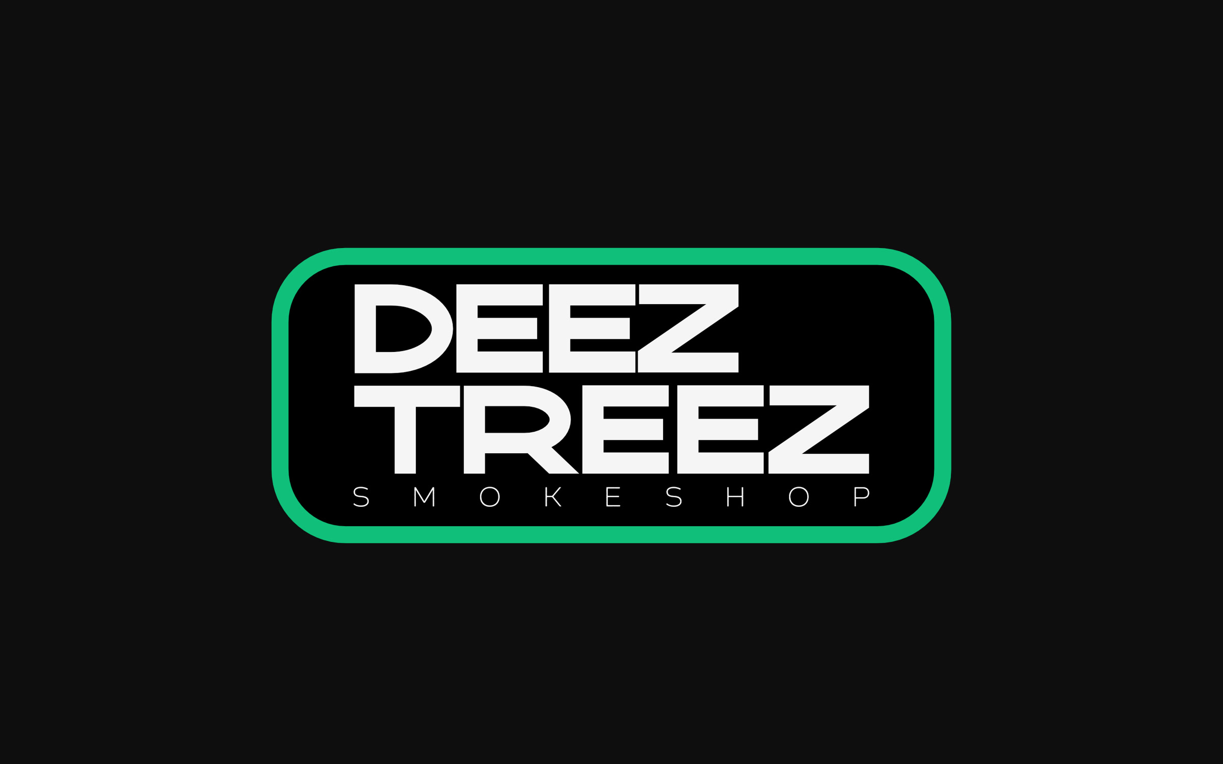 Deez Treez primary logo with Smokeshop descriptor